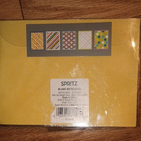 Spritz Multicolor Diagonal Stripe Notecards - Picture 3 of 3